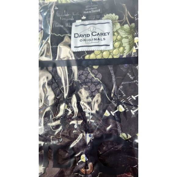 David Carey Size L Vintage Sonoma Valley Winery Map Print Button-Up Shirt 100% C - Picture 7 of 7